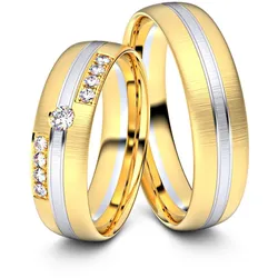 Trauringe Bielefeld 333er Gelb-/Weiflgold - 5442