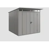 Hörmann Gerätehaus Elegant-P Typ 2 2,48 x 2,83 x 2,32 m graualuminium Doppeltür