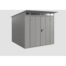 Hörmann Gerätehaus Elegant-P Typ 2 2,48 x 2,83 x 2,32 m graualuminium Doppeltür