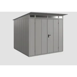 Hörmann Gerätehaus Elegant-P Typ 2 2,48 x 2,83 x 2,32 m graualuminium Doppeltür
