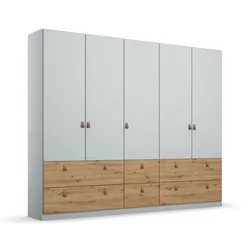 rauch Drehtürenschrank »Homey« - 226x54x210cm - cognac - Holz / Holz / Eichenholz