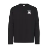 !Solid Langarmshirt SDOdani", Herren, Gr. L, schwarz (true schwarz), Obermaterial: 50% Baumwolle CO. 50% Polyester PES., Shirts Langarmshirt