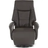 TV-Sessel SIT & MORE "Enjoy Größe L", braun (mokka), B:74cm H:113cm T:77cm, Luxus-Kunstleder;NaturLEDER (echtes Rindsleder);Luxus-Microfaser (100% Polyester);Liegefläche ausgezogen: 168 cm, Sessel, Fernsehsessel, in Größe L, wahlweise mit Motor und Aufstehhilfe