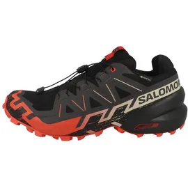Salomon Speedcross 6 Gore-Tex Herren Black/Fiery Red/Almond Milk 45