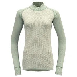 Devold Kvitegga Merino 230 Cross Neck Damen Merinoshirt Raw White L