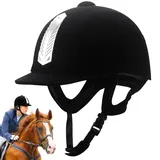 Helm Reithelm Verstellbar Reitkappe Damen Herren Reiterhelm Trainingshelm Tunierhelm Atmungsaktives Reithelmet Mit Waschbarem Innenfutter Reitsport Reitkappe Für Kinder Erwachsene