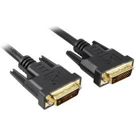 Sharkoon DVI-D Kabel 3,00 m Schwarz