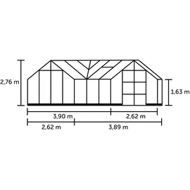 Juliana Garden Room 3 mm Sicherheitsglas 12,9 m²