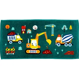 Die Spiegelburg Zauberhandtuch Bagger Ed.2 Gästehandtuch 30 x 50 cm grün