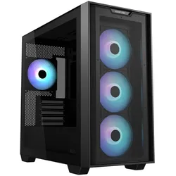 ASUS A21 PLUS TG ARGB microATX PC Gehäuse, schwarz