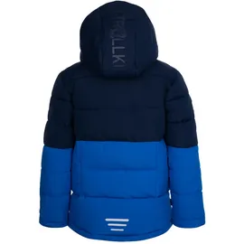 TROLLKIDS Gryllefjord Jacke Navy/Medium Blue/Bright Green 164