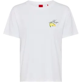 hugo underwear Pyjamaoberteil unifarben Weiß L