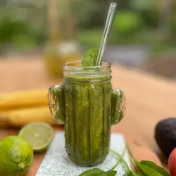 50x Glas Trinkhalme - Smoothies + Eiskaffee - extra dick