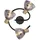 GLOBO Jay 3-flg. schwarz/gold