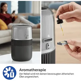Philips HU5710/03 5000 Series 4.5L Luftbefeuchter Dunkelgrau (14,1 Watt, Raumgröße: 56 m2)