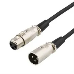 Deltaco XLR-1020, XLR, Männlich, XLR, Männlich, 2 m, Schwarz