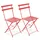Oviala Klappstuhl 2er-Set 0 x 0 x 0 cm rot