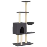 vidaXL Kratzbaum 145 cm dunkelgrau