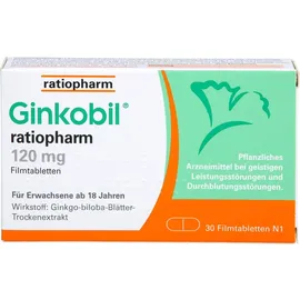 Ratiopharm Ginkobil ratiopharm 120 mg Filmtabletten 30 St.