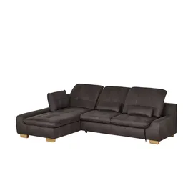 Lounge Collection Eckcouch Mikrofaser 2-Sitzer Grau
