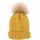 Antonio Damen Strick Mütze Beanie Yellow