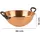 Cuisine Romefort | Schlagschüssel aus Kupfer Ø 26 cm | Rührschüssel mit zwei Gusseisengriffen, ideal um Eiweiß steif zu schlagen - Kupfer