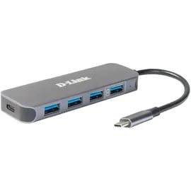D-Link DUB-2340 USB-C auf 4-Port USB Hub mit Power Delivery