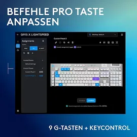 Logitech G915 X Lightspeed weiß
