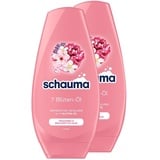 Schauma Schwarzkopf Reparatur-Spülung 7 Blüten-Öl (2x 250 ml), Haarspülung für trockenes und erschöpftes Haar, Pflegespülung verleiht strahlenden Glanz ohne zu beschweren