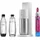 Sodastream Duo weiß + Glaskaraffe + PET-Flasche + Zylinder