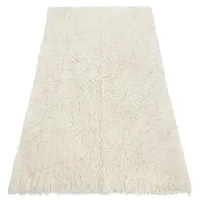 RugsX Flokati, Wolle - Bettdecke, Plaid White 250x350 cm,