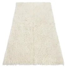 RugsX Flokati, Wolle - Bettdecke, Plaid White 250x350 cm,