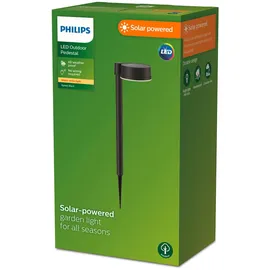 Philips Sockelleuchte Kunststoff 54,0 cm Solar schwarz
