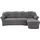 DOMO collection Ecksofa DOMO COLLECTION "Papenburg, zeitlose Rückensteppung, elegante Formensprache, L-Form", grau, B:235cm H:84cm T:140cm, Kunstleder SOFTLUX;Luxus-Microfaser (100% Polyester);Struktur ( 90% Polyester, 10% Polyacryl);Microfaser PRIMABELLE (100%