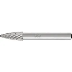 HSS Frässtift Baumform H Ø 08x20mm Schaft-Ø 6 mm Z 3 universal mittel fein Spanbrecher