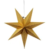 Best Season Star Trading, Weihnachtsbeleuchtung, Papierstern "Dot 54 cm" gold 23 7-27