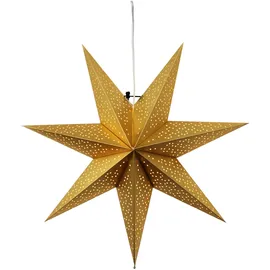 Best Season Star Trading, Weihnachtsbeleuchtung, Papierstern "Dot 54 cm" gold 23 7-27