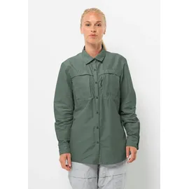 Jack Wolfskin Barrier L/S SHIRT W hedge green, XL