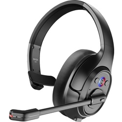 Eksa H1 On Ear Kopfhörer Bluetooth, Funk Schwarz Mikrofon-Rauschunterdrückung, Noise Cancelling (30 h, Kabellos), Kopfhörer, Schwarz