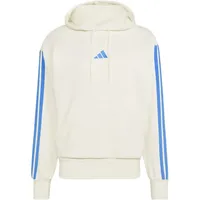 adidas Essentials 3-Streifen French Terry, Herren Kapuzensweater, weiß - 2XL