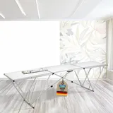 mako Tapeziertisch Profi Alu-tec, 298 x 60 x 78 cm, Multifunktionstisch mit Alu-Rahmen, 5 mm Starke Arbeitsplatte, extrem robuster Vielzwecktisch, Flohmarkttisch - ideal für alle Heimwerkerprojekte