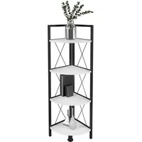 VCM Insasi Eckregal 34 x 34 x 122 cm Weiß