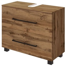 Lomadox - Waschbeckenunterschrank 70 cm MANLY-03 Wotaneiche Nb. b/h/t: 70/58/35 cm