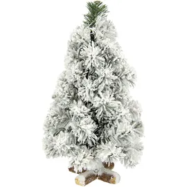 I.GE.A. Weihnachtsdeko Dekobaum 38 cm grün/weiß