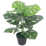 vidaXL Künstliche Monstera-Pflanze mit Topf 45 cm Grün