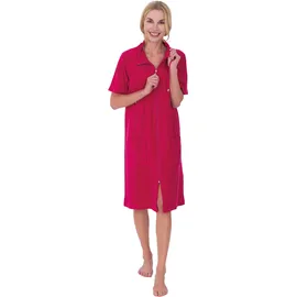 WeWo Fashion Damenbademantel »033« Gr. 40, lila himbeere, L:100cm, Leichtfrottee, Hausmäntel, Kragen mit Kordel