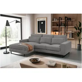 xonox Eckcouch Polyester L-Form 3-Sitzer Grau