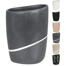 Spirella Zahnputzbecher Etna, 9x7x12,5 cm Steinoptik - grau,