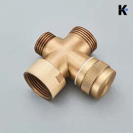 klarwerk NALA Vintage Regendusche Set Messing Gold 20 cm
