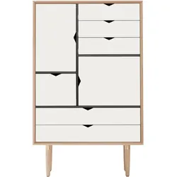 Andersen Furniture - S5 Kommode, Eiche geseift/ Fronten weiß